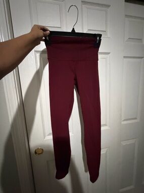 Lululemon High-Waist Burgundy Leggings size 4